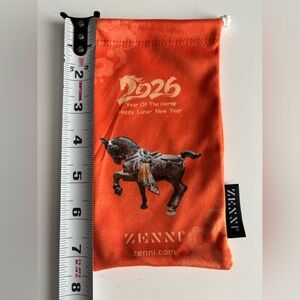 New Zenni Lunar New Year of the Horse 2026, Eyeglass Cloth Pouch